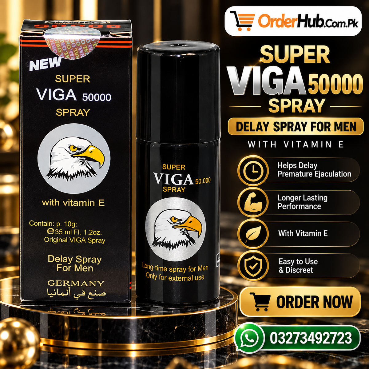 Viga Spray 50000 | Strong Delay For Men 35ml | Timing Spray