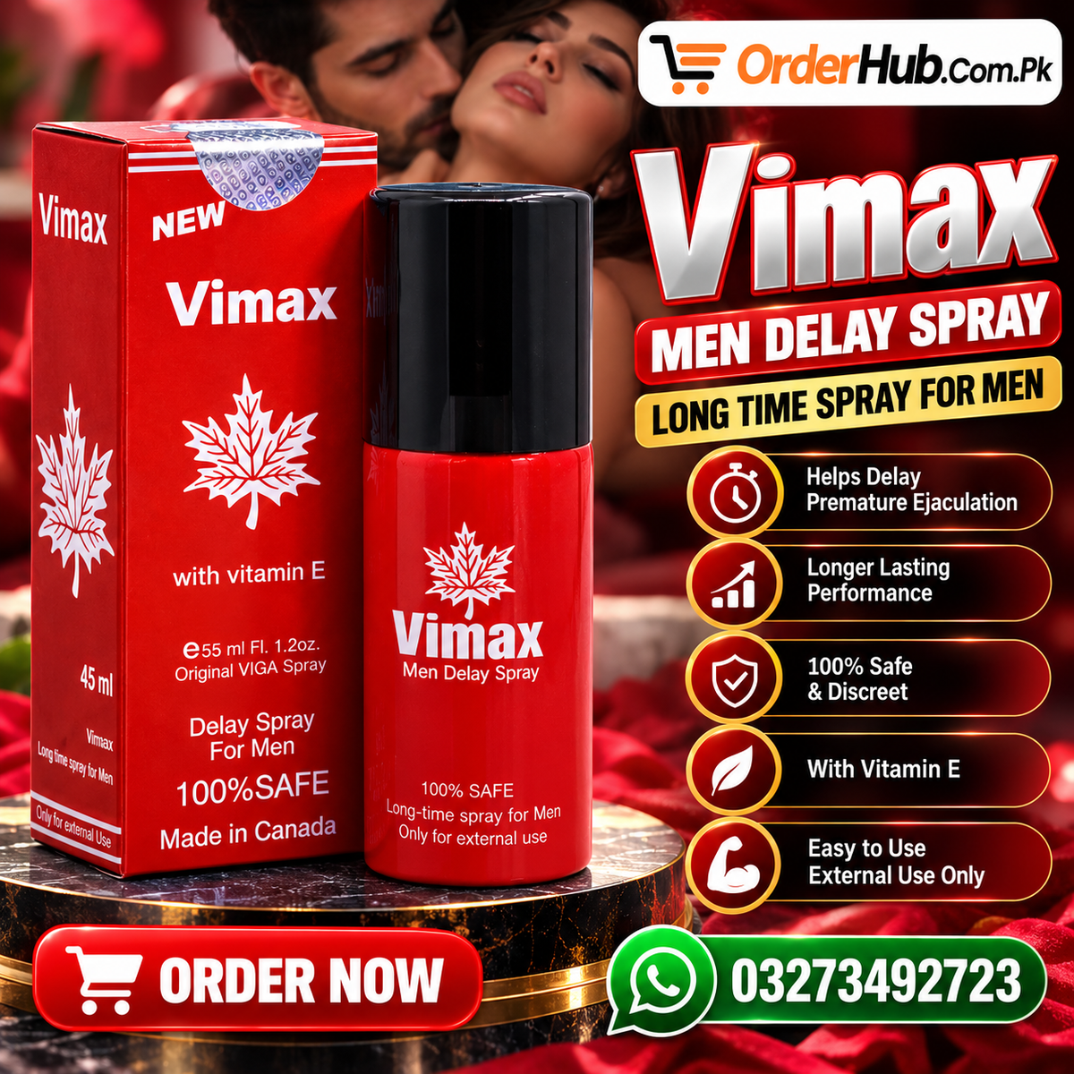 Vimax Men Delay Spray 45ml | Best Timing Spray for Men