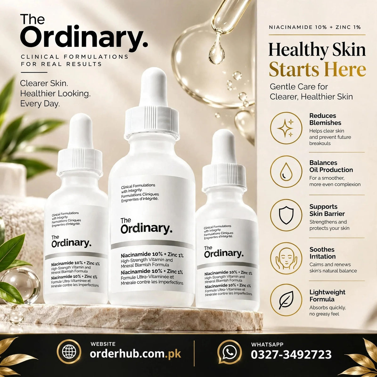 The Ordinary Advanced Skincare Serum – Targeted Formula for Bright, Hydrated & Healthy-Looking Skin