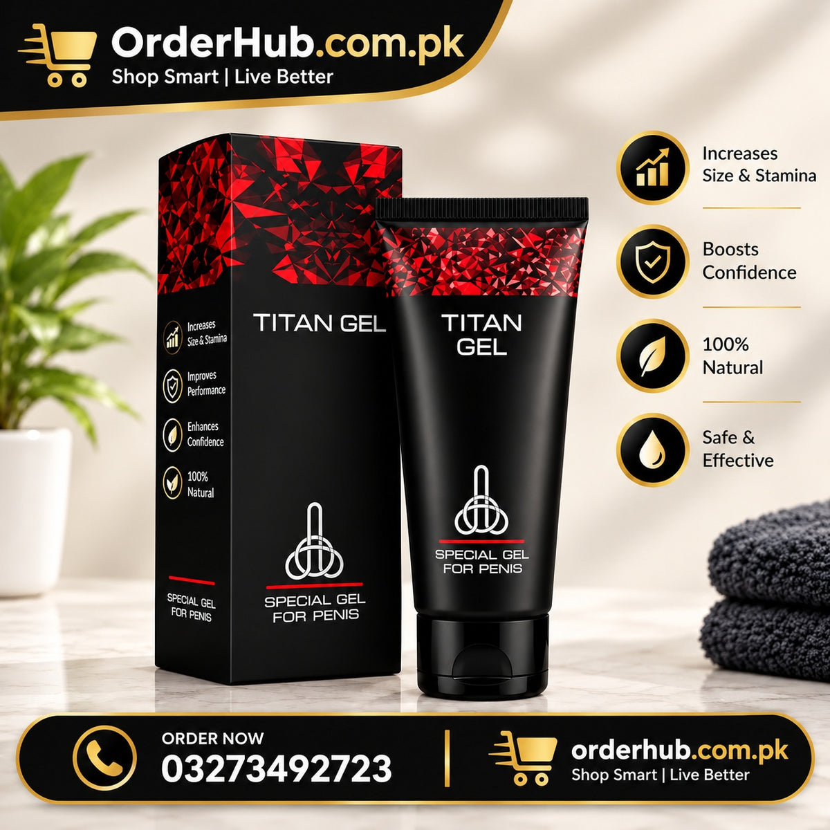 Titen Gel – Male Intimate Performance & Sensitivity Control Gel for Men