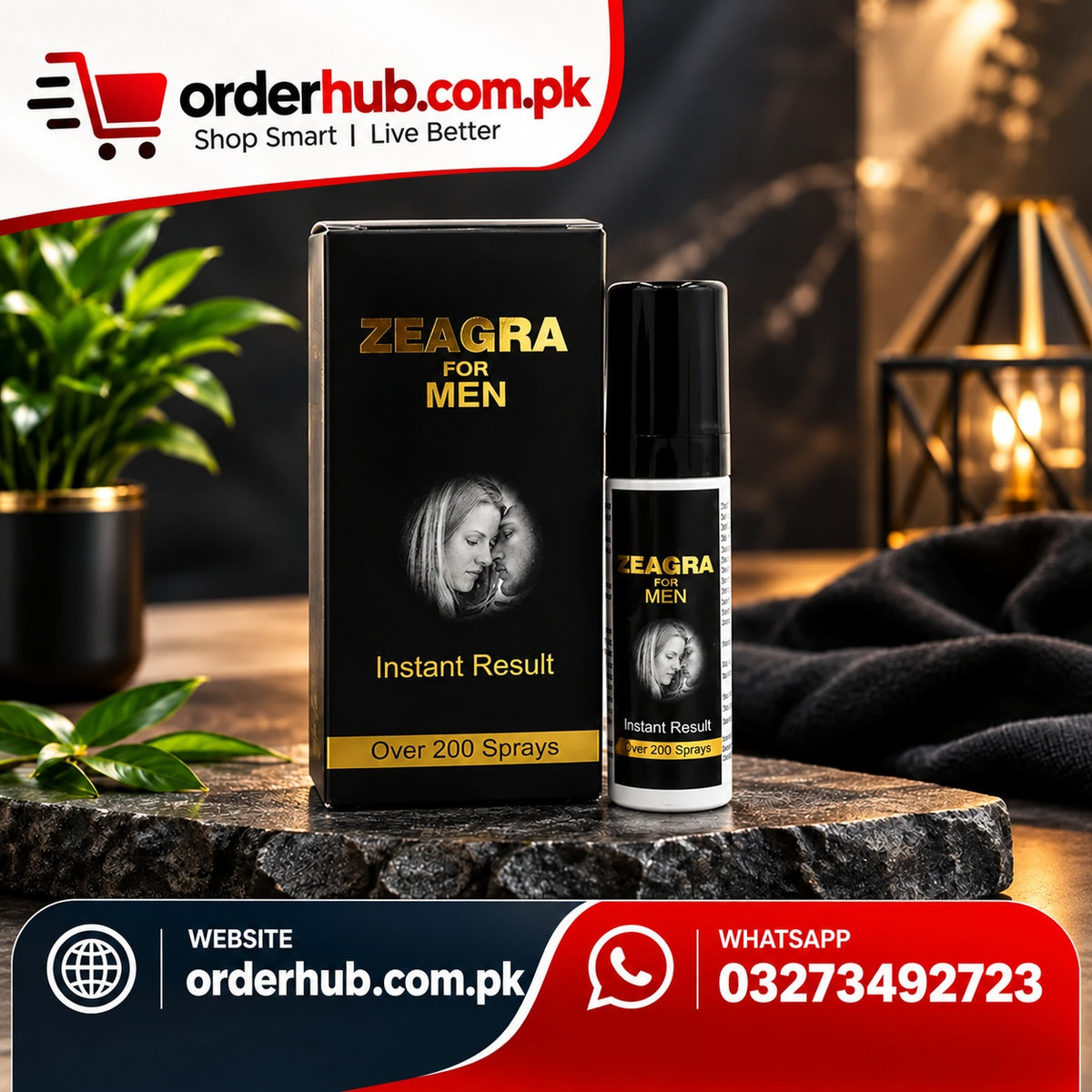 Da’ ZEAGRA Delay Spray for Men | Lidocaine 10% w/w | Topical Male Delay Spray