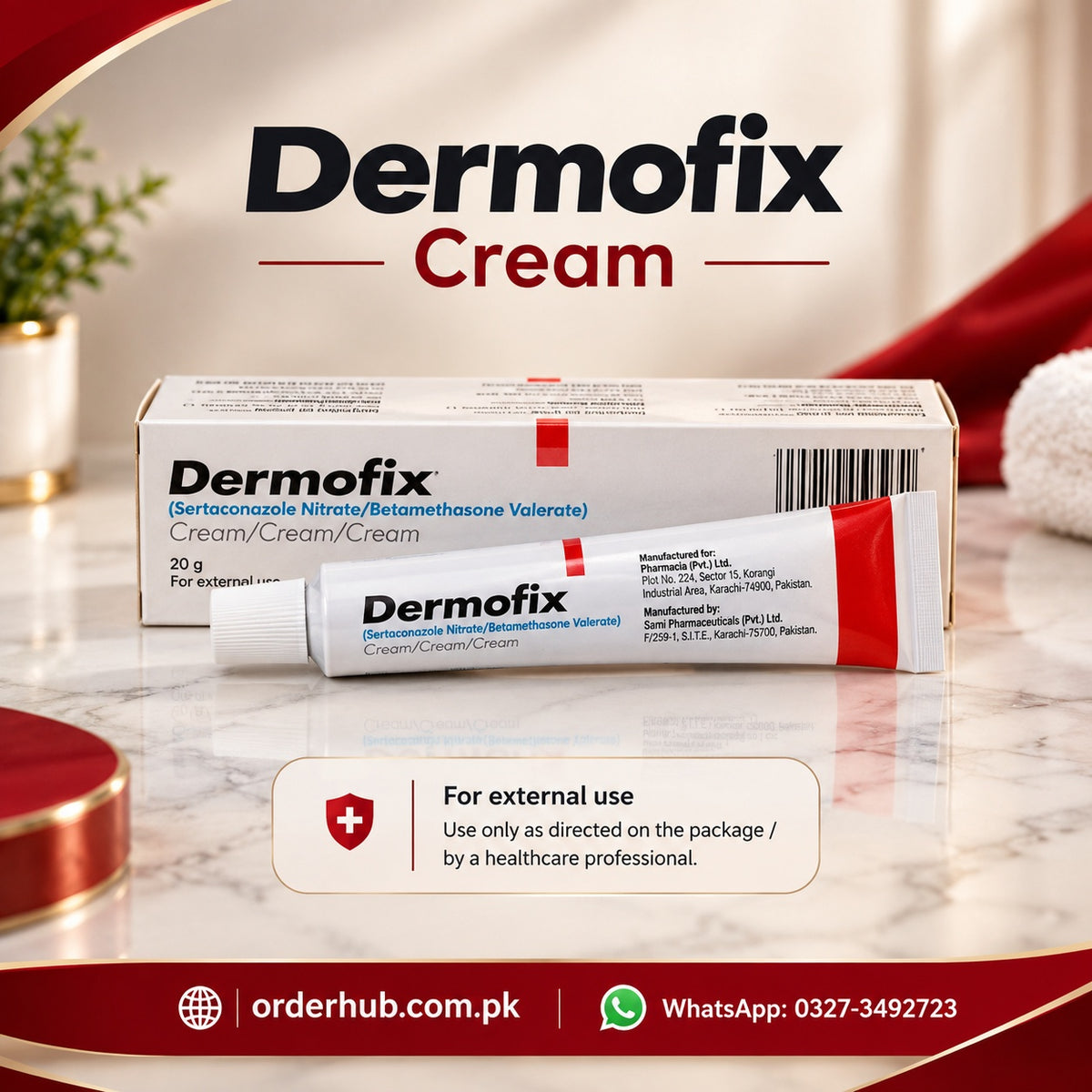 Dermofix Cream – Skin Care Cream for Fungal Skin Conditions and Dermatological Care