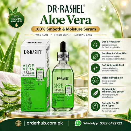 Dr Rashel Aloe Vera Serum – Hydrating & Soothing Facial Serum for Fresh, Smooth and Radiant-Looking Skin