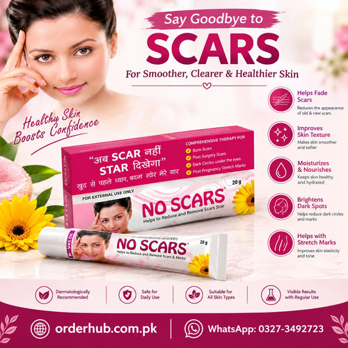 No Scars Cream – Skin Care Cream for the Appearance of Scars, Blemishes and Uneven Skin Texture