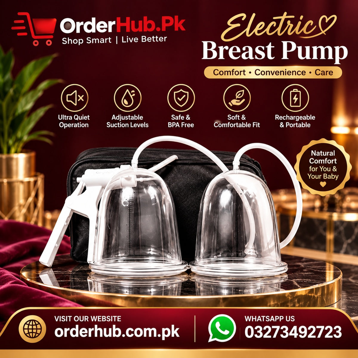 Breast Enlargement Pump – Breast Suction & Massage Pump for Personal Care