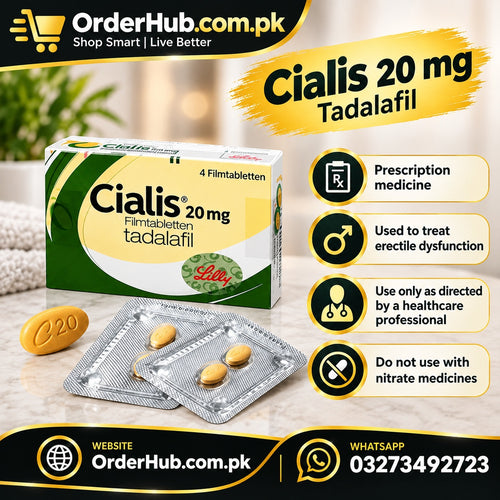 Cialis 20mg Tablets – Tadalafil 20mg Erectile Dysfunction Treatment Tablets for Men
